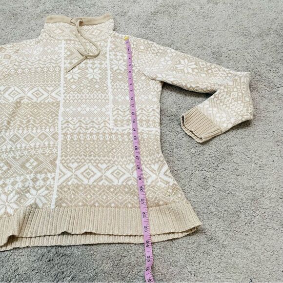 Woolrich Tan Fair Isle Turtleneck Sweater Size M - Picture 8 of 11